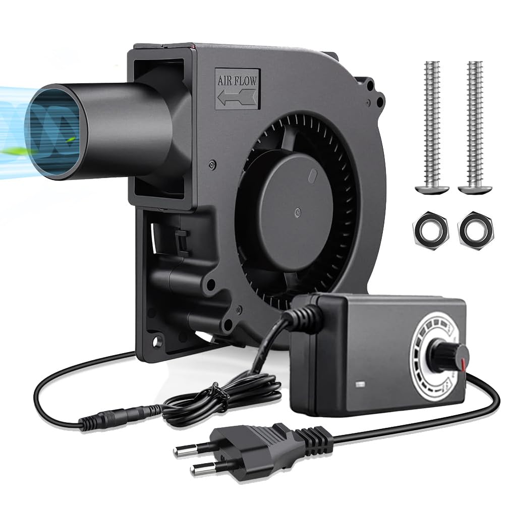 Ventola centrifuga 12 V AC 220 V EC 240 V Turbine Turbo, con controller per elettrodomestici, turbina (120 x 32 mm (con tubo)