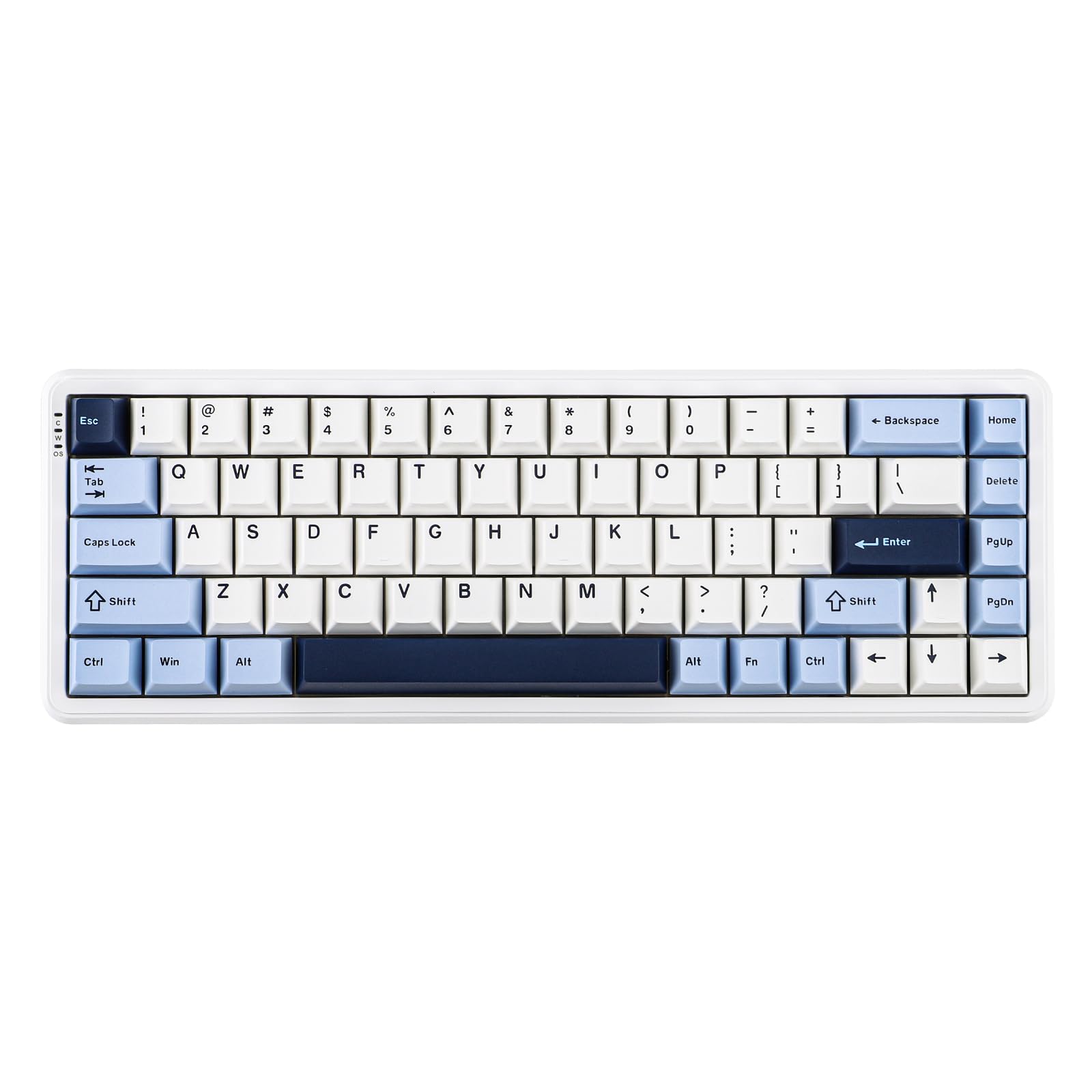 MechLands AK680 MAX 3 modalità Wireless Gaming Keyboard, frequenza di polling 8K, Rapid Trigger Magnetic Keyboard con interruttore effetto hall, struttura top, RGB (bianco)