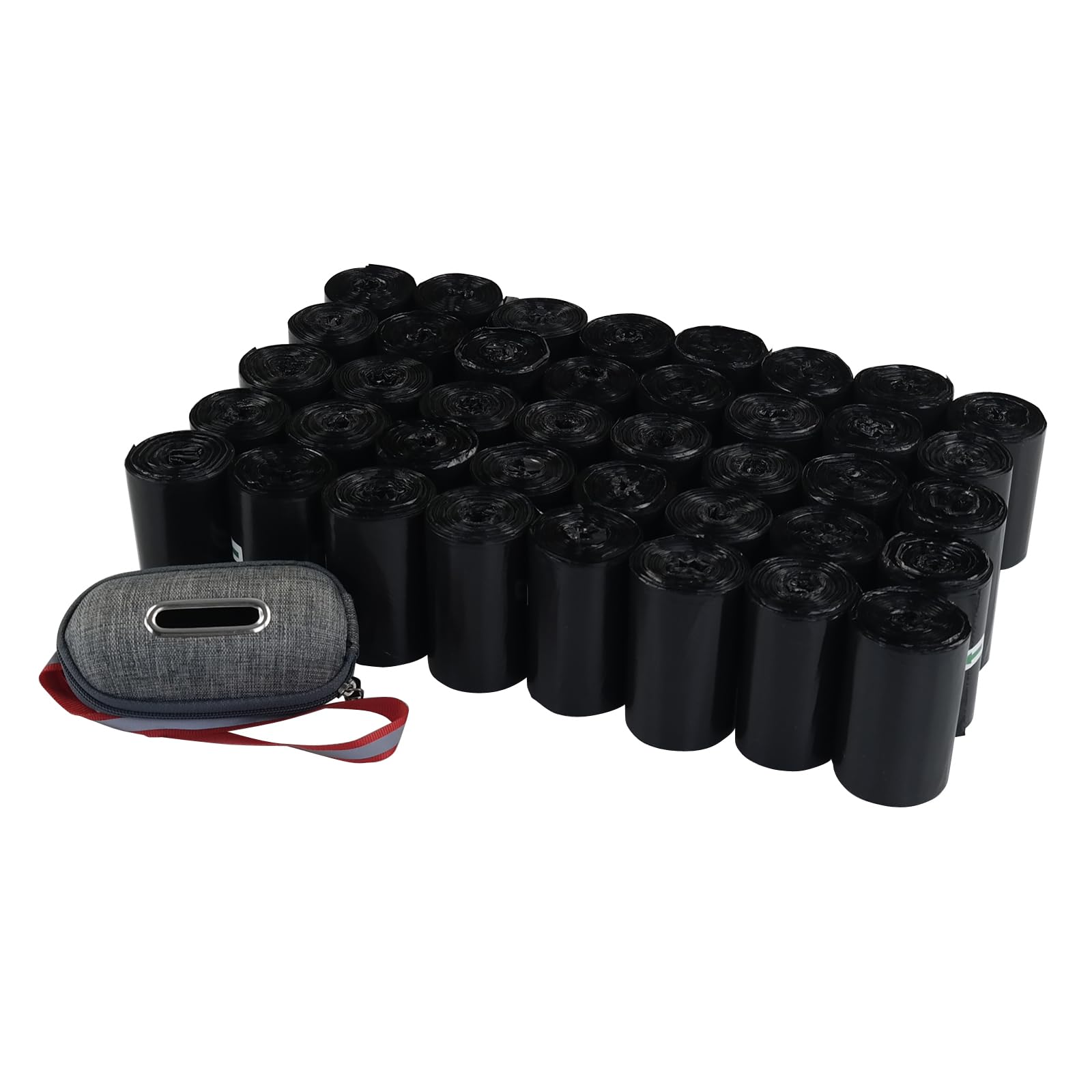 Ramddy 1400 Counts Dog Waste Bags with Dispenser, Dog Poop Bags 40 Rolls, Black