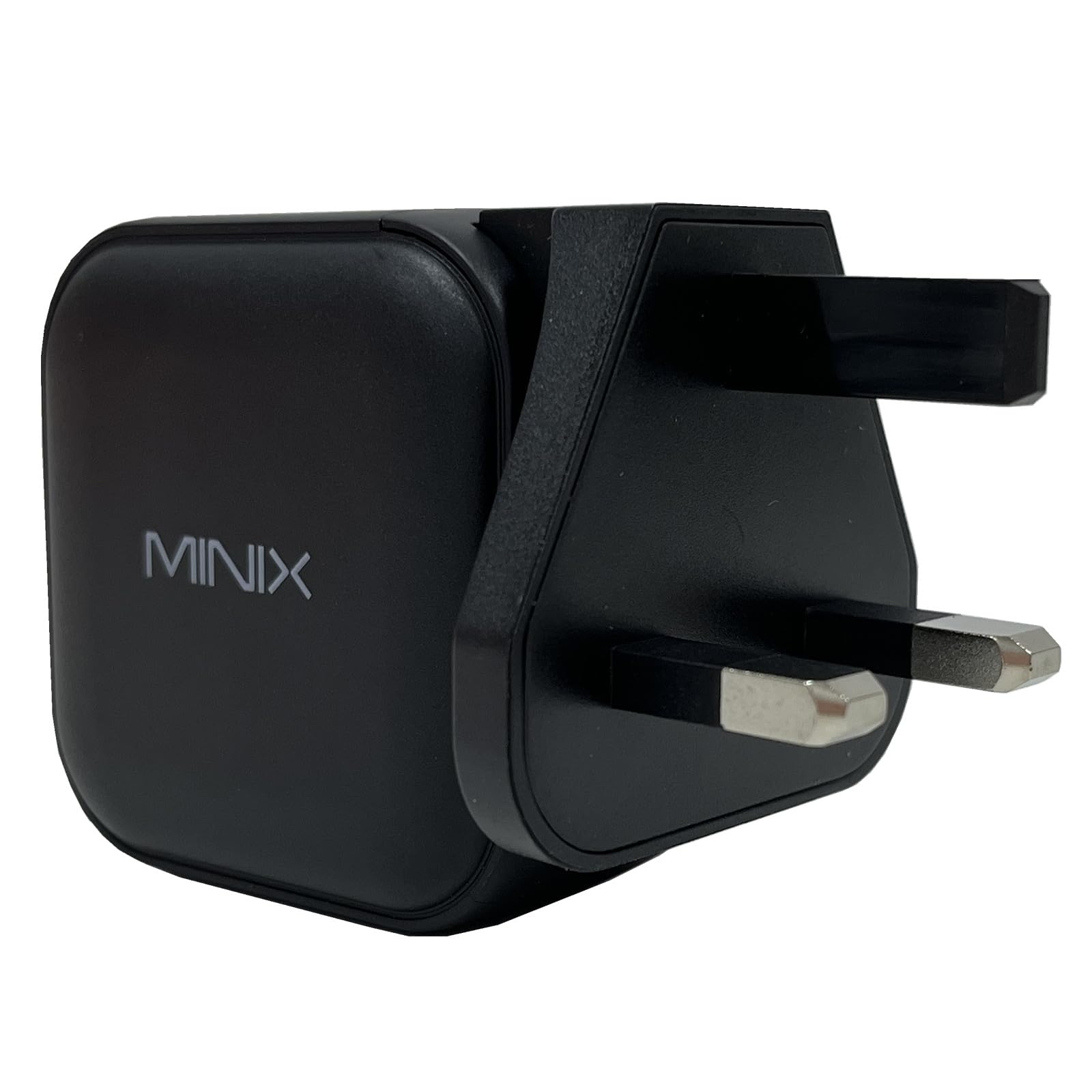 MINIX NEO P1 Caricabatterie da parete con 3 porte USB: 2 x USB-C 3.0 (massimo 65 W), 1 x USB-A Quick Charge 3.0 (massimo 36 W), adattatore incluso: spina UE/UK/USA
