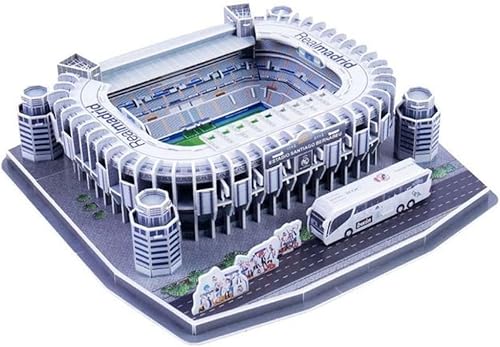 Rompecabezas de estadio de fútbol clásico, rompecabezas 3D de clubes de fútbol, kit de rompecabezas de construcción de modelo de papel 3D, regalo de