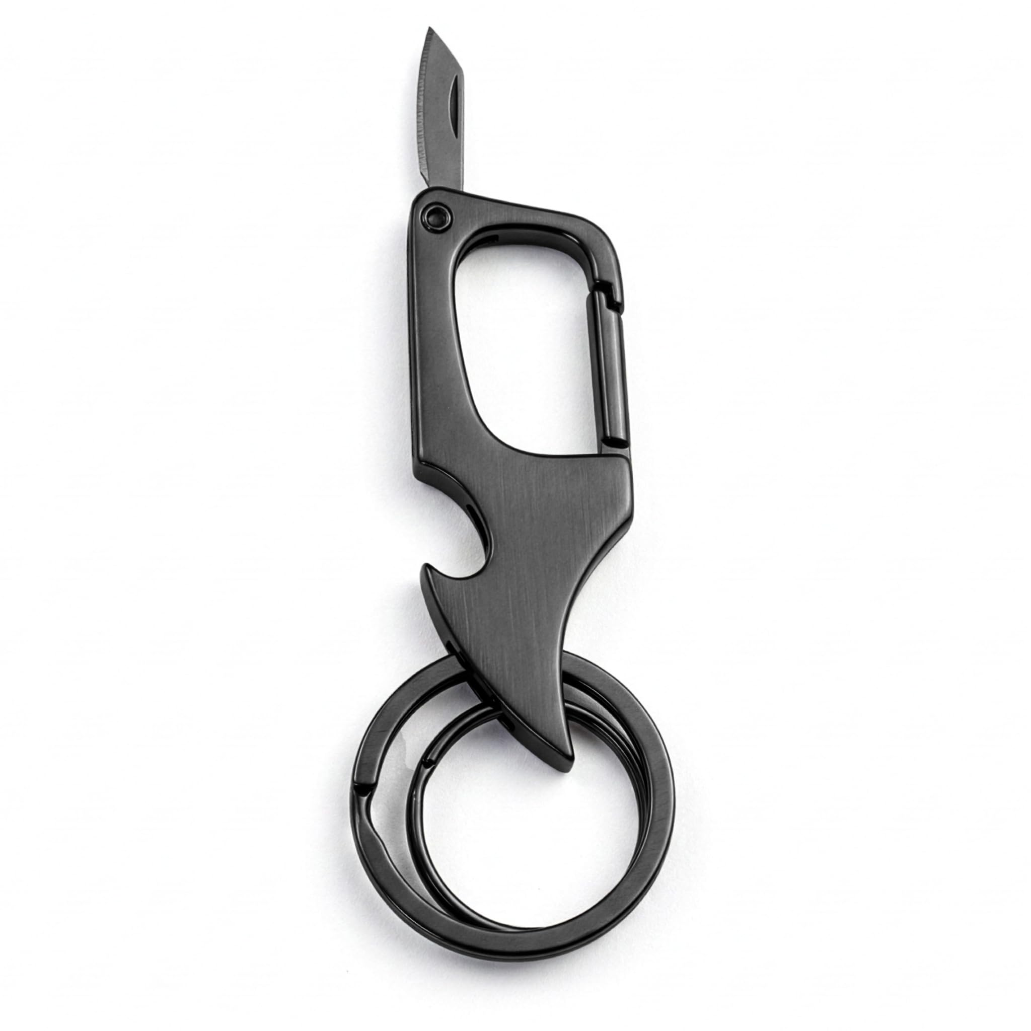 contacts Premium Metal Keychain for Men & Women | Heavy Duty Zinc Alloy Key Holder with Bottle Opener | Carabiner Clip Key Organizer for Car, Bike, Home & Office Keys | EDC Keychain-picture-0