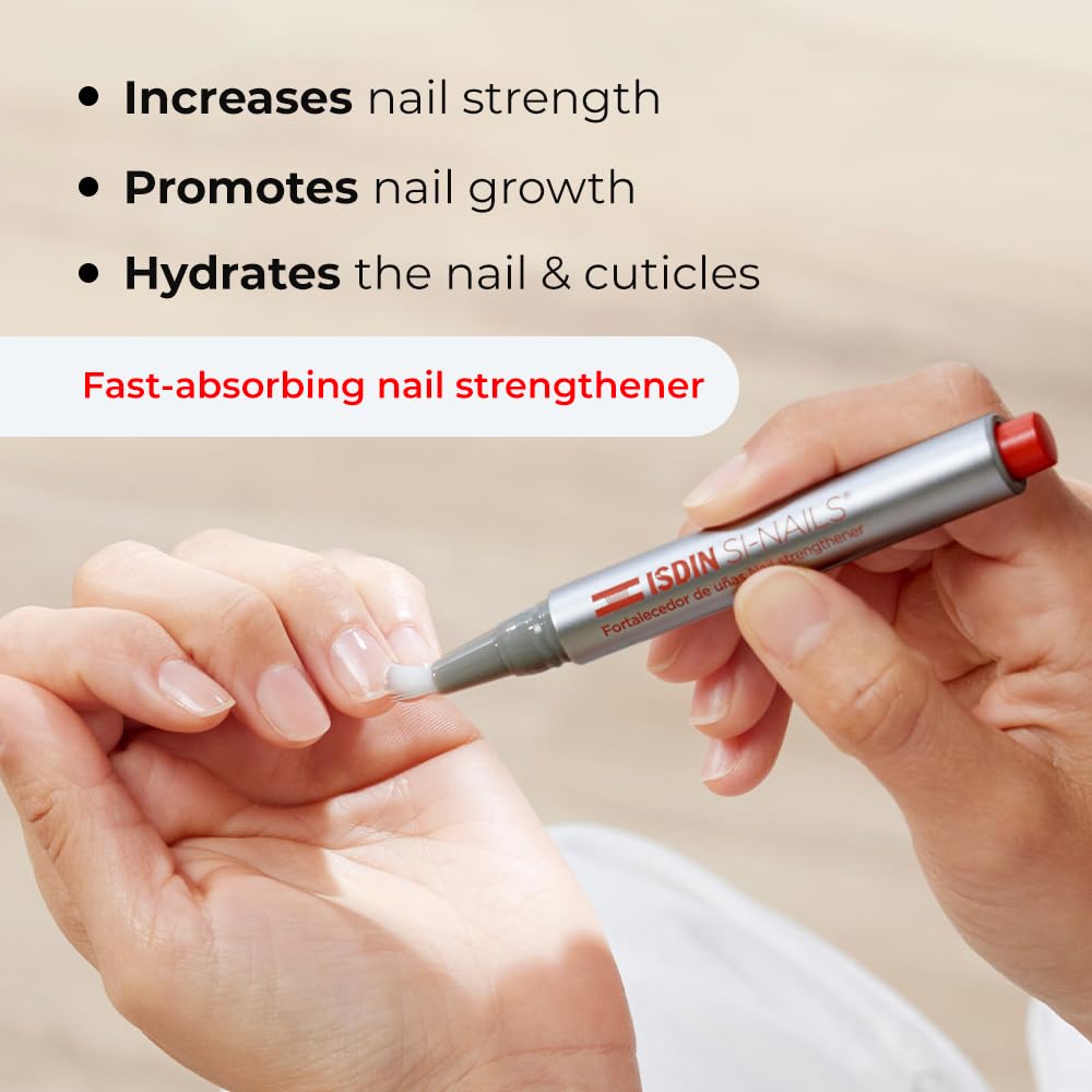 ISDIN SI-NAILS - Fortalecedor de uñas para uñas saludables, hidrata las uñas y cutículas, endurece las uñas y promueve el crecimiento de las uñas