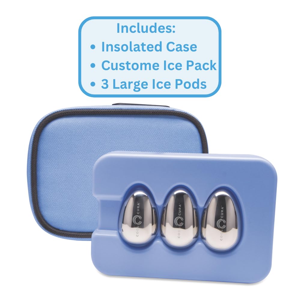 Ice Pod Cooler Set 3-Pack, Relax with Feng Fu Ice Therapy, Compatible with the Cool Cura Go Neckband, Headache Relief, Stress Relief, Anxiety Relief Items, Self Care, Ice pack Gadgets