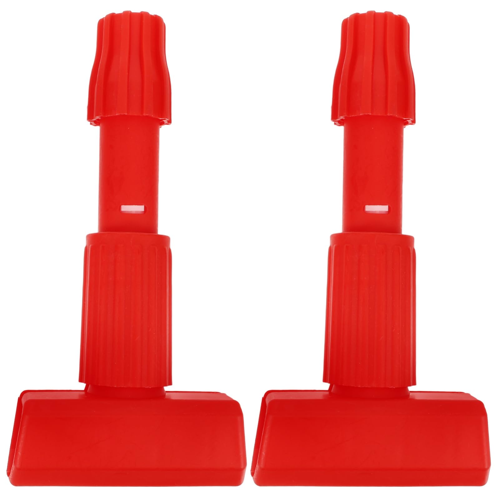 Levemolo 2pcs Clamp Mop Handle Commercial Heavy Duty Flat Mop Head Holder Replacement
