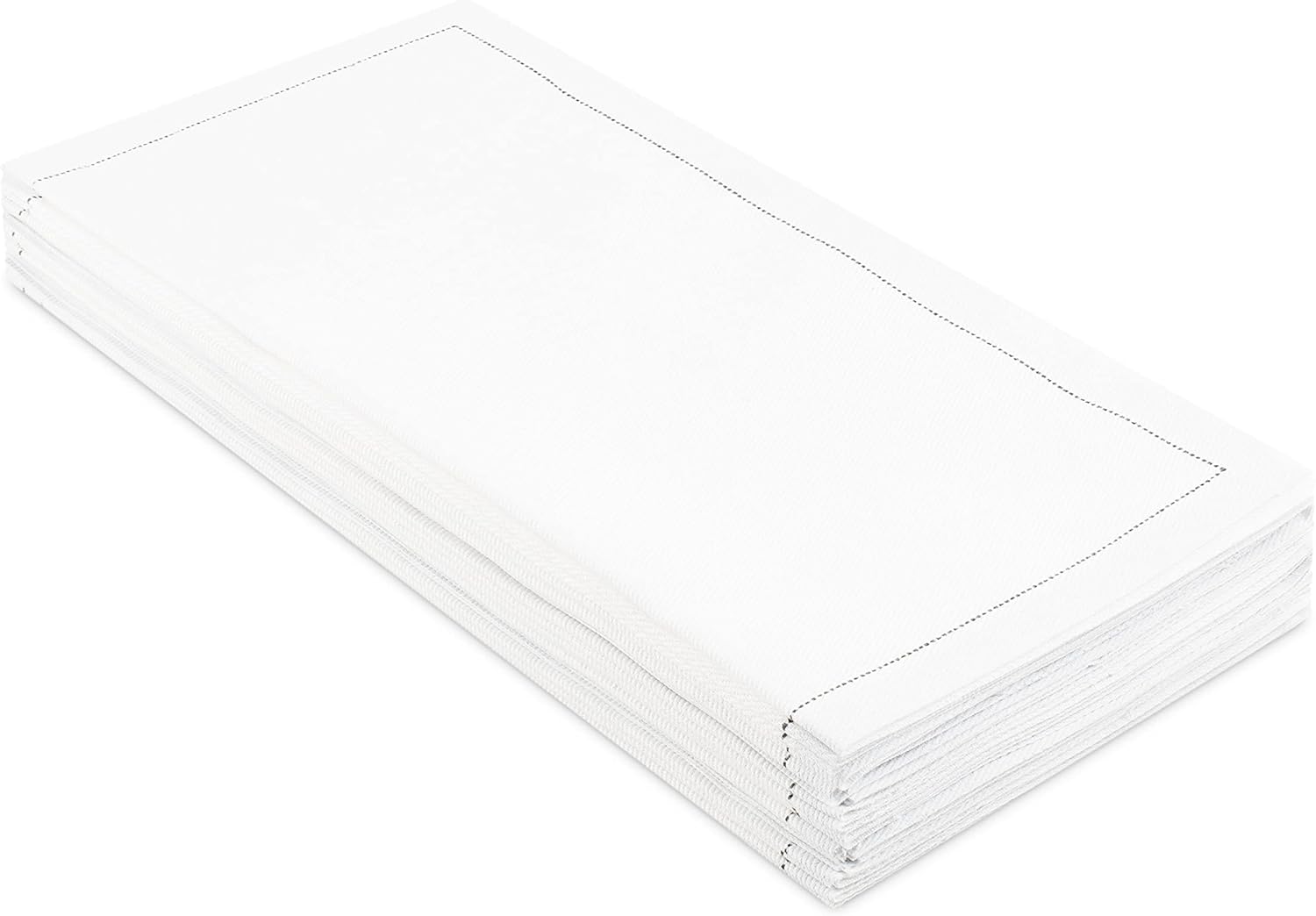Five Star Cotton Half Fold Napkins, Hand Towel, Small Plates, Bar, Party Napkins - 8"x4" (30 x) White