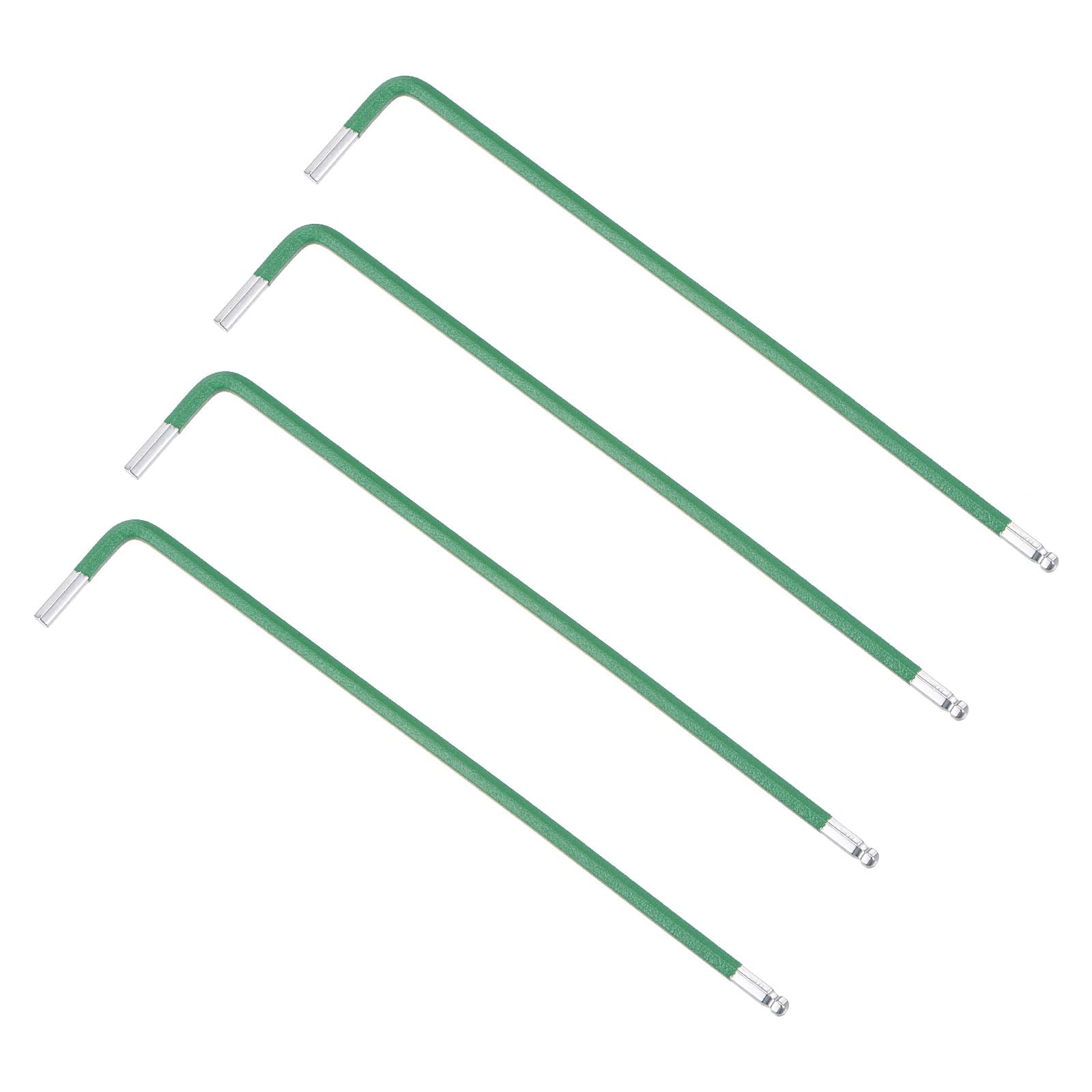 Llave hexagonal de extremo de bola 2,5 mm en L uxcell para reparación, 4 pzas