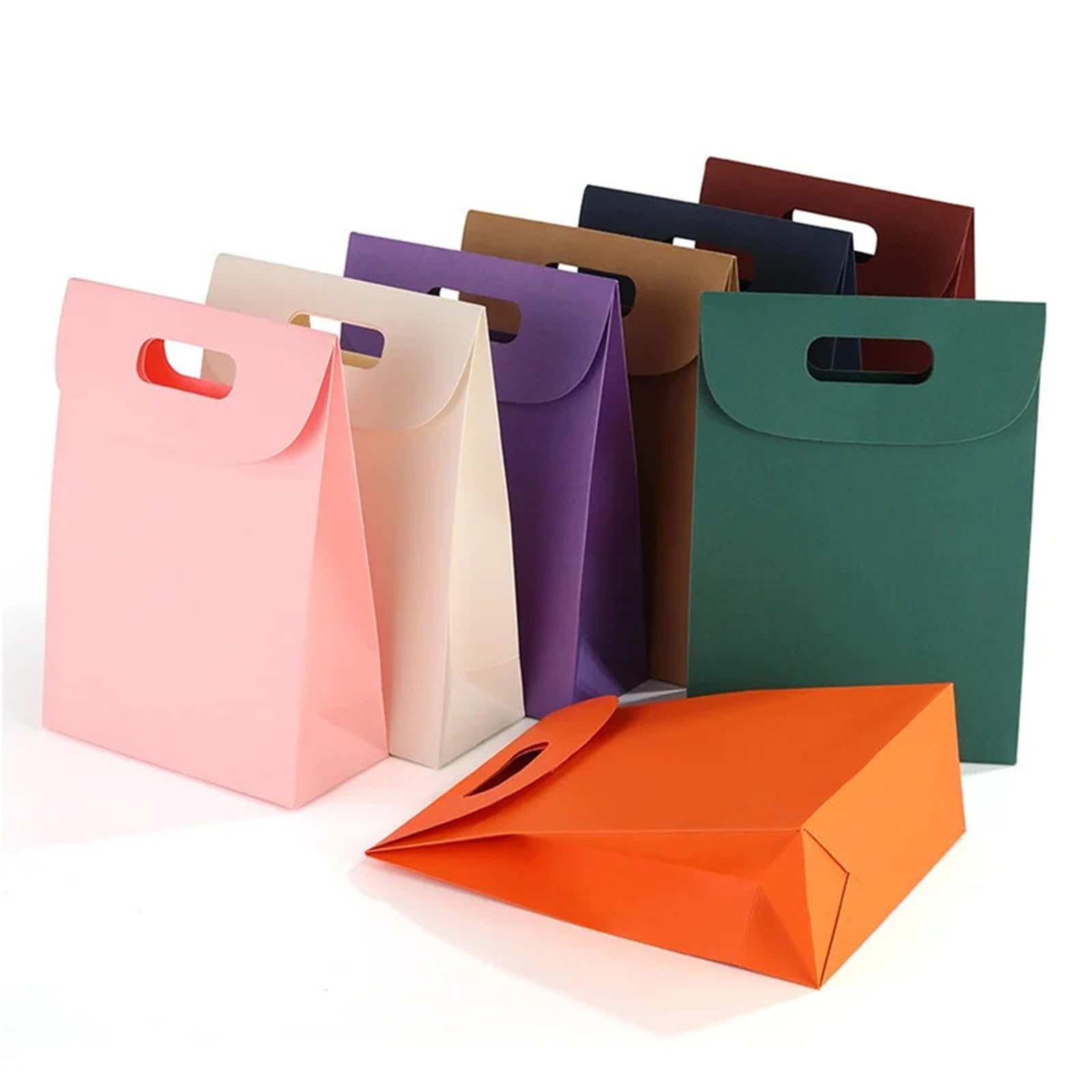 Bolsa Regalo 10 Piezas Caja De Regalo De Papel De Color