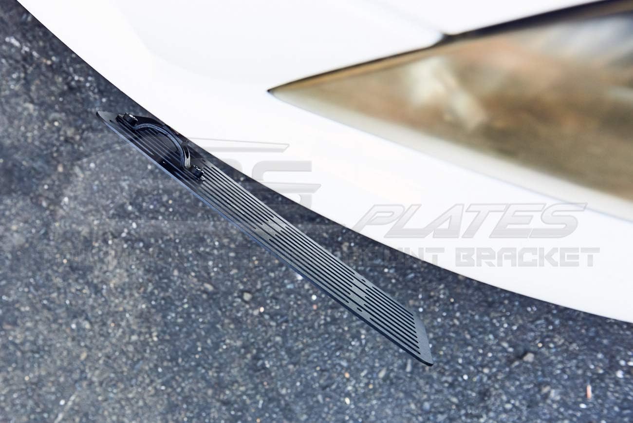 Extreme Online Store for 2005-2010 Scion tC | EOS Plate Version 2 Front Bumper Tow Hook License Relocator Mount Bracket Tow-214-V2 (Full Size)