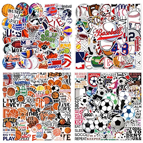 DRWATE 200-Piece Sports Themed Vinyl Sticker Set #TOP28