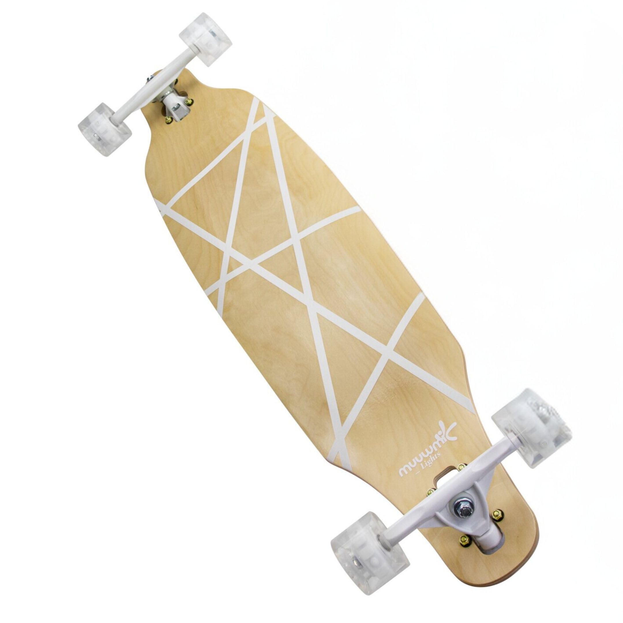 MUUWMI Longboard, Skateboard Unisex Bambini