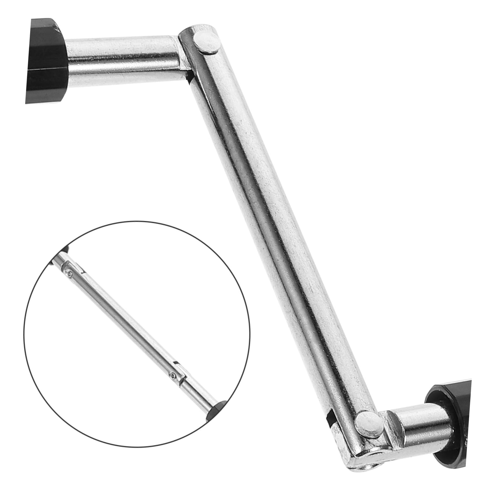 Manivelle pour Store Extérieur Robuste en Métal et Plastique Noir, Compacte et Facile à Utiliser, pour Auvent et Toile D'ombrage en Intérieur et Extérieur