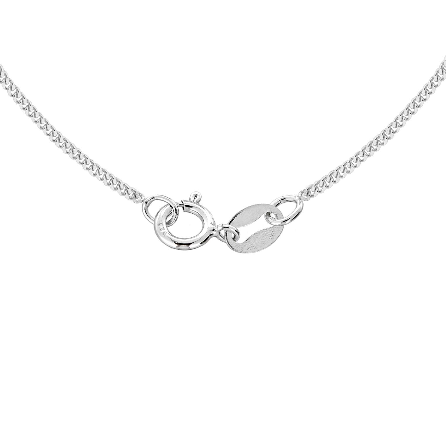Tuscany Silver Damski srebro Sterling rodowane CZ trójkąt i łańcuch wisiorek na łańcuszku o splocie pancerka - 46 cm / 18 cali