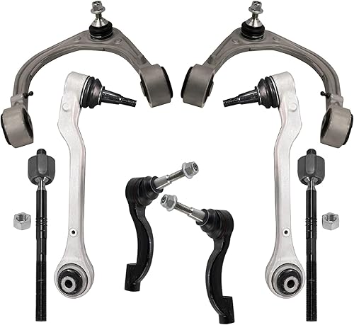 Miniatura 145 de Detroit Axle - Kit de suspensión frontal de 8 piezas para Chevy Aveo Aveo5 Pontiac G3 Wave Wave5 Suzuki Swift+ 2 brazos de control inferiores con