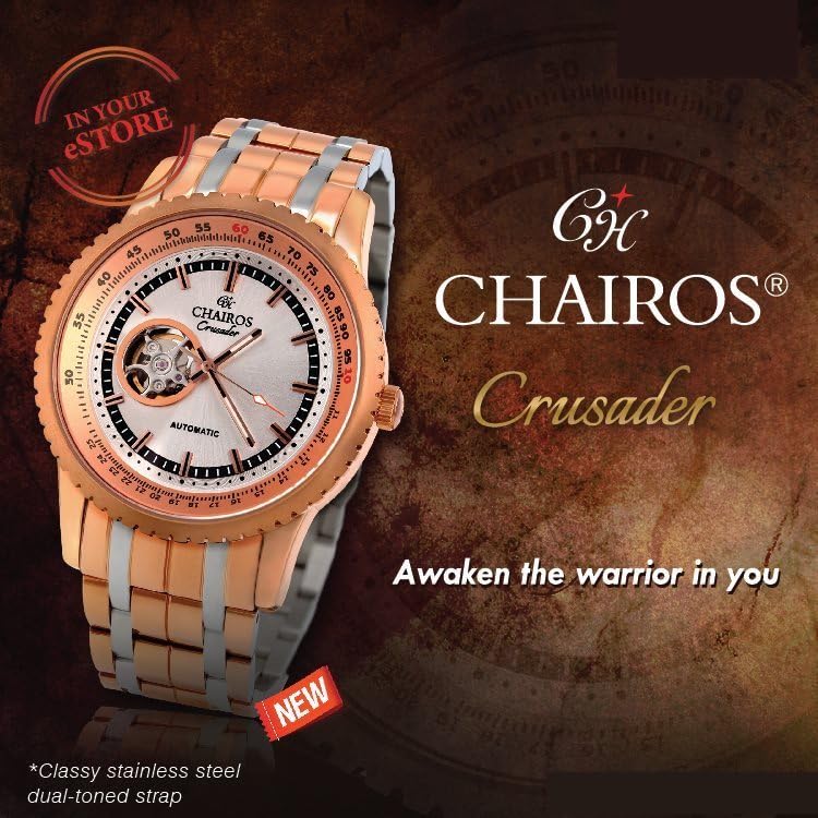 Image of Chairos Watches for Men Original | Swiss Hand Made Watches for Adult | Switzerland Waterproof Luxury Watch for Men | Stainless Steel Premium Analog Watch for Adult