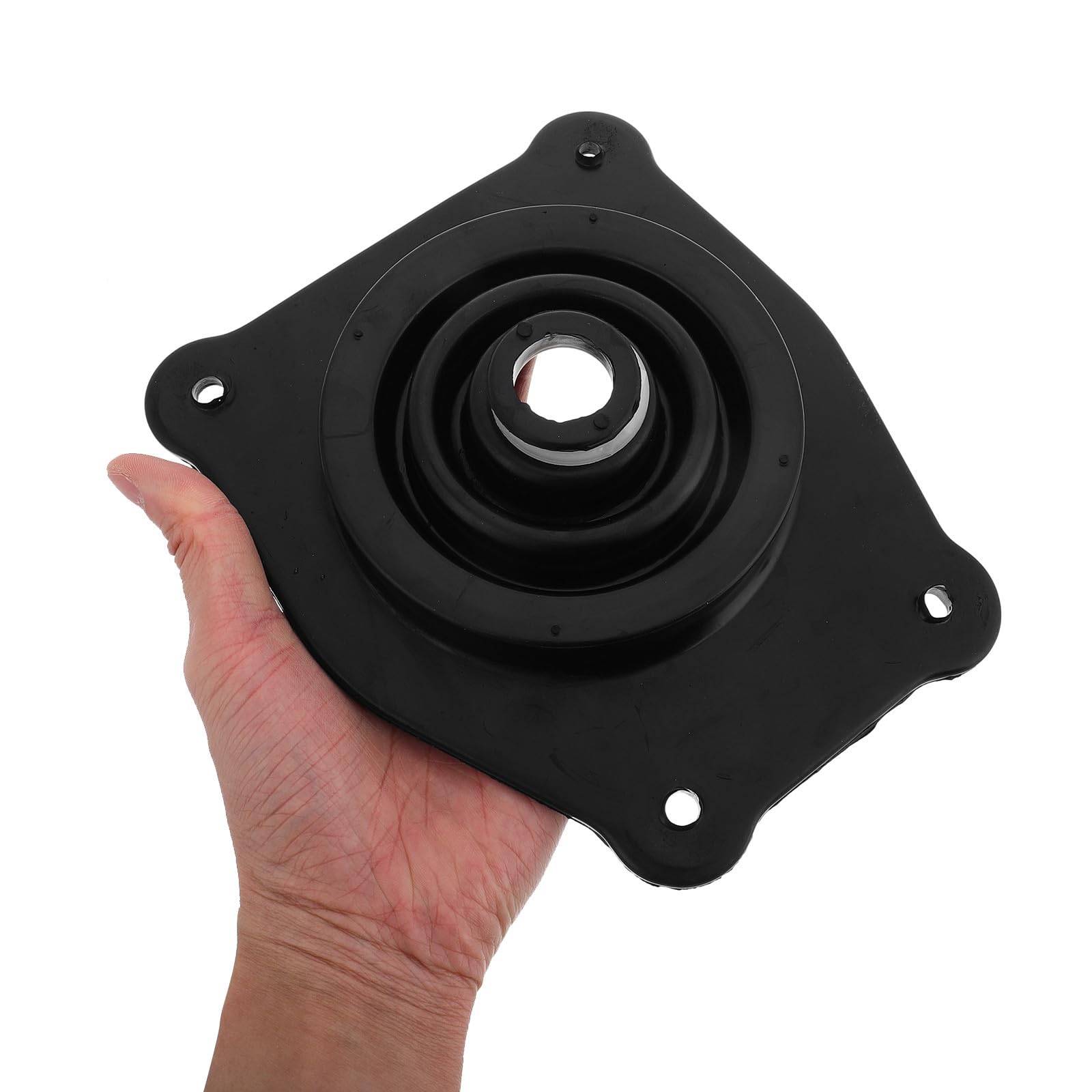 WOONEKY Schalthebelabdeckung Schwarz aus Gummi 2 Stück