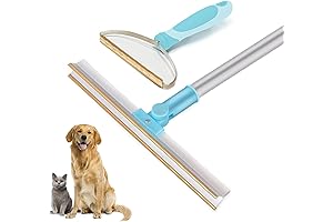 Effective Dog Hair Carpet Rake: Remove Pet Fur Effectively with Dual Brush...