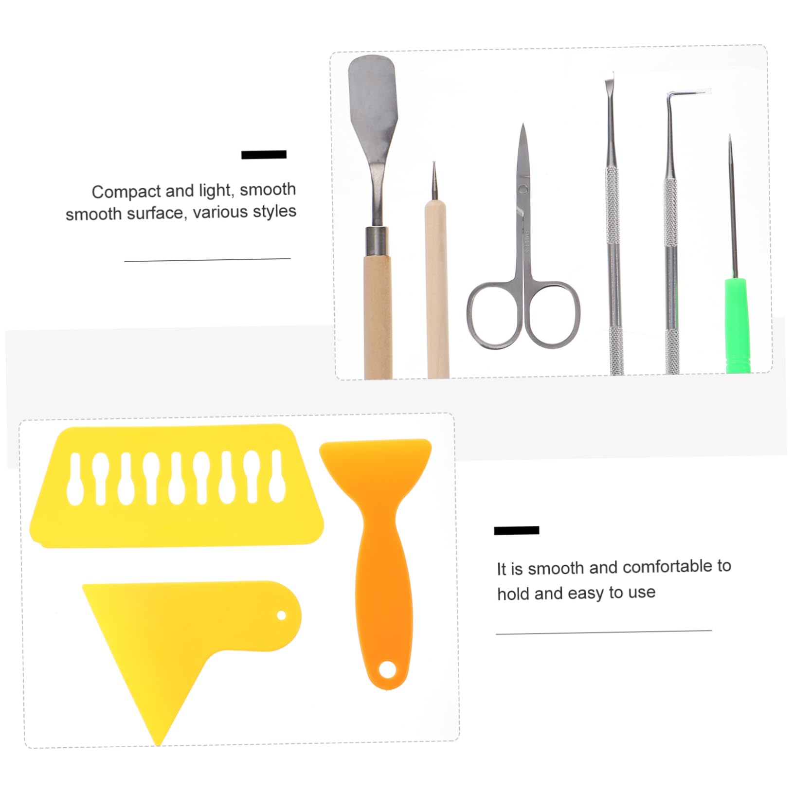 FUNOMOCYA 21pc Embossed Lettering Tools Kit for Clay Sculpting Crafting Vinyl Weeding Cameo Cutting Craft Weeding Tools