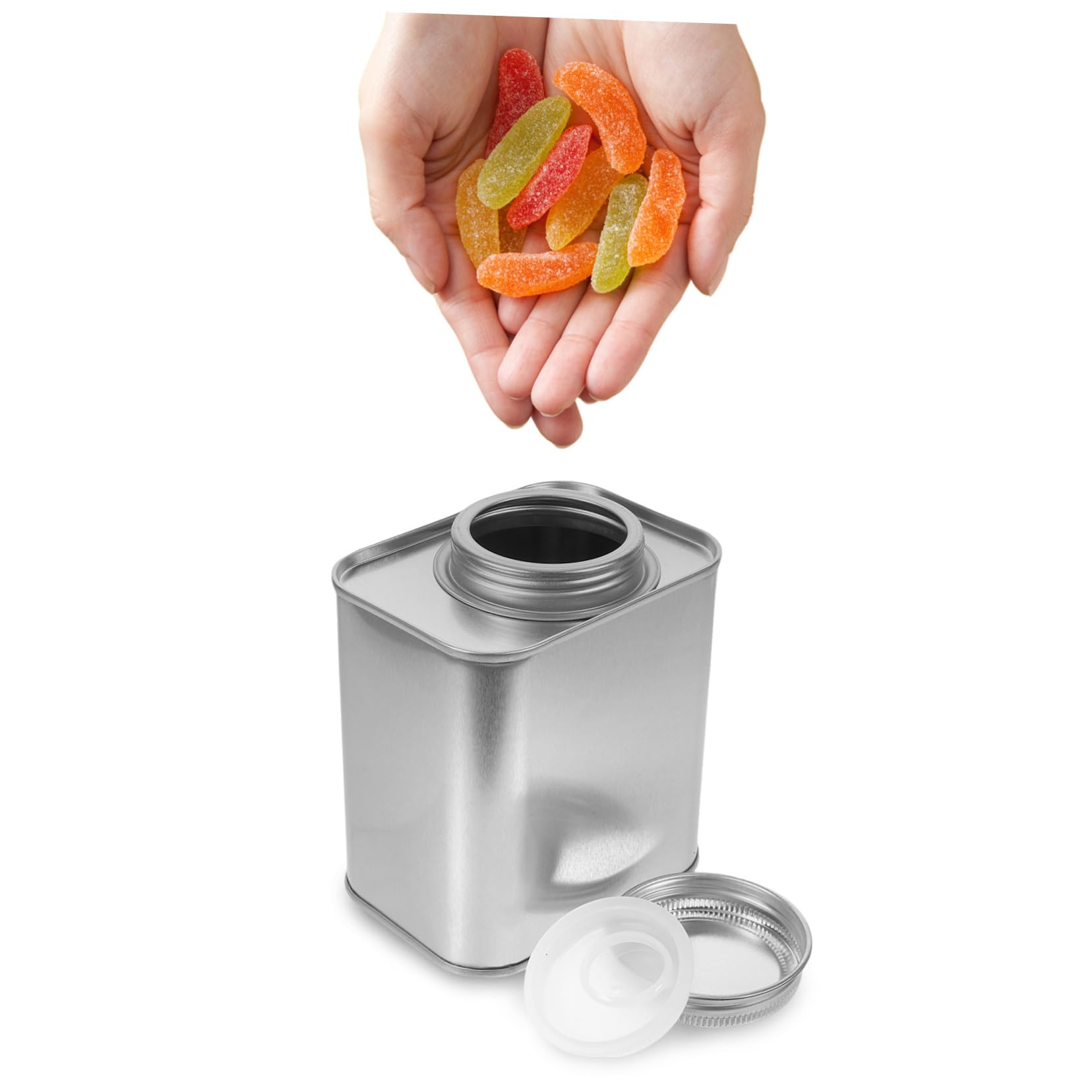 Kaffee Aufbewahrungsdosen 180–200g aus Weißblech, Luftdicht