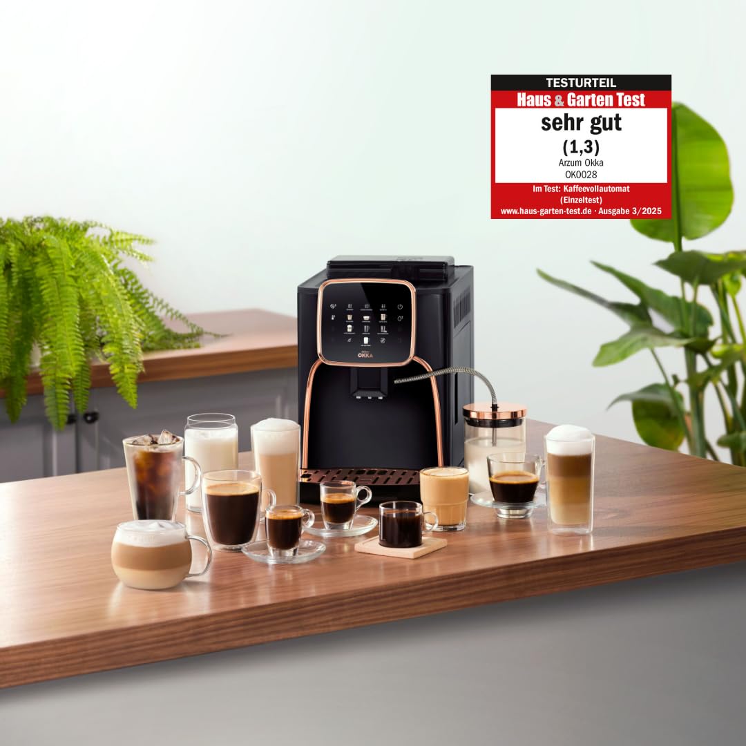 Arzum OK0028-0400 Macchina da caffè Bronze con Milchbehälter