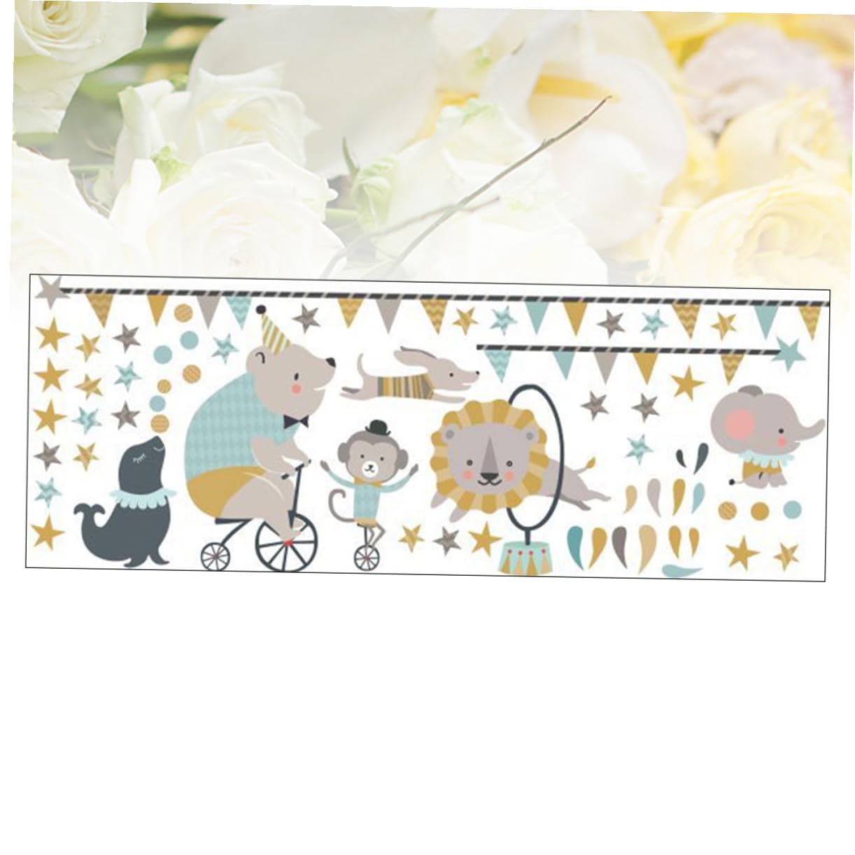 TOYANDONA 3piezas Pegatinas De Pared Animales Creativos Decoración De Pared Para Habitaciones Infantiles y Removible Para Paredes Puertas y Ventanas