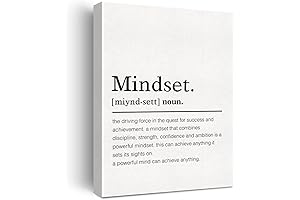 Motivational Mindset Canvas Wall Art: Adorn Your Space with Inspiring Words