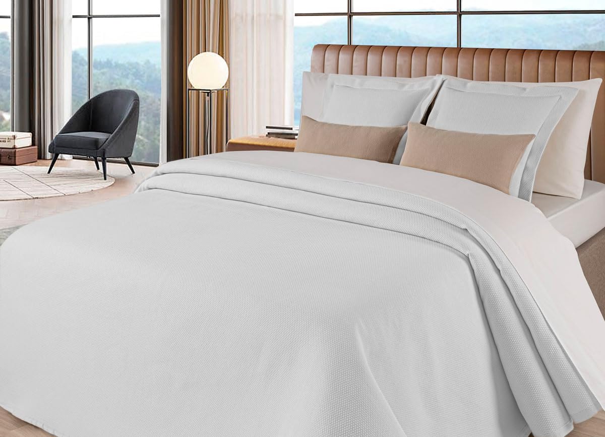 DONATELLA Colcha Block - 150 cm., Blanco