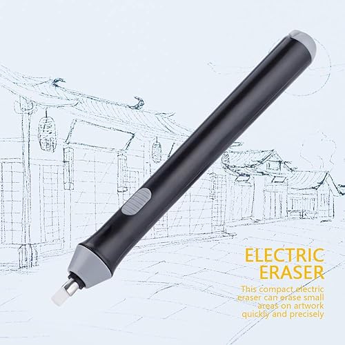 Miniatura 2 de Zerodis Borrador de lápiz automático eléctrico, borrador eléctrico recargable para dibujo, borrador de artista recargable para dibujo, pintura,