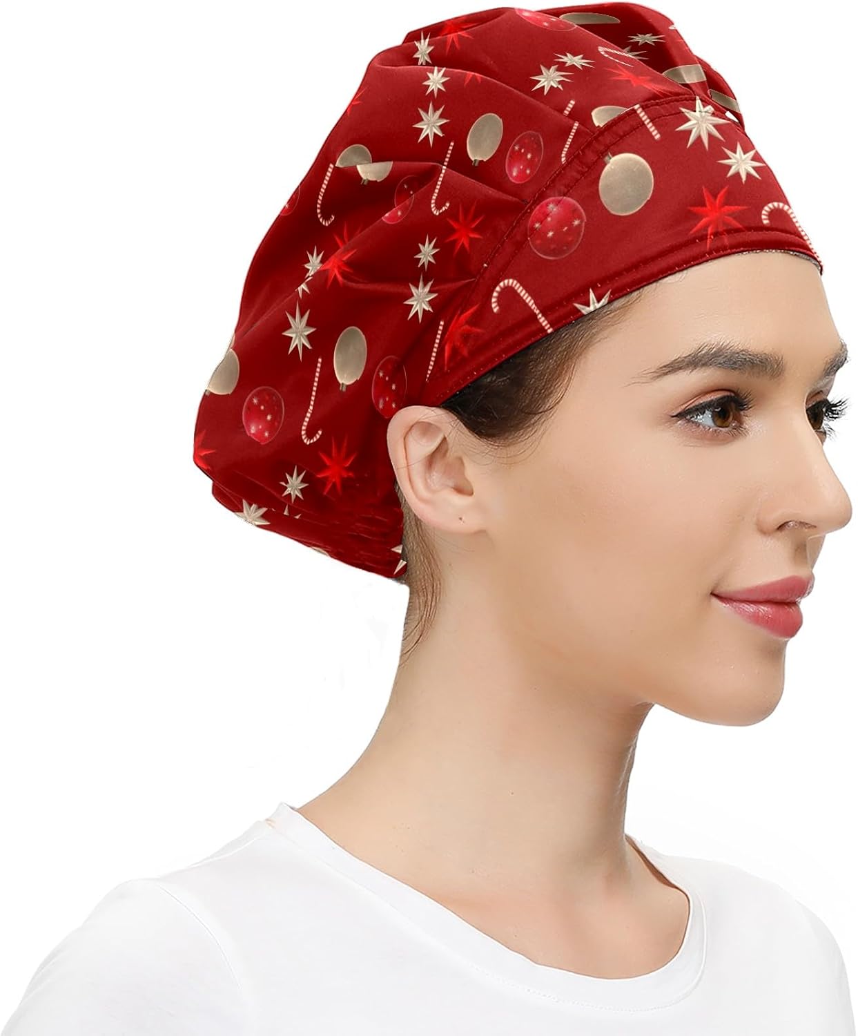 Women's Working Cap Fish Animal Adjustable Working Hats with Sweatband and Elastic Toggle Head Cover - Image 4