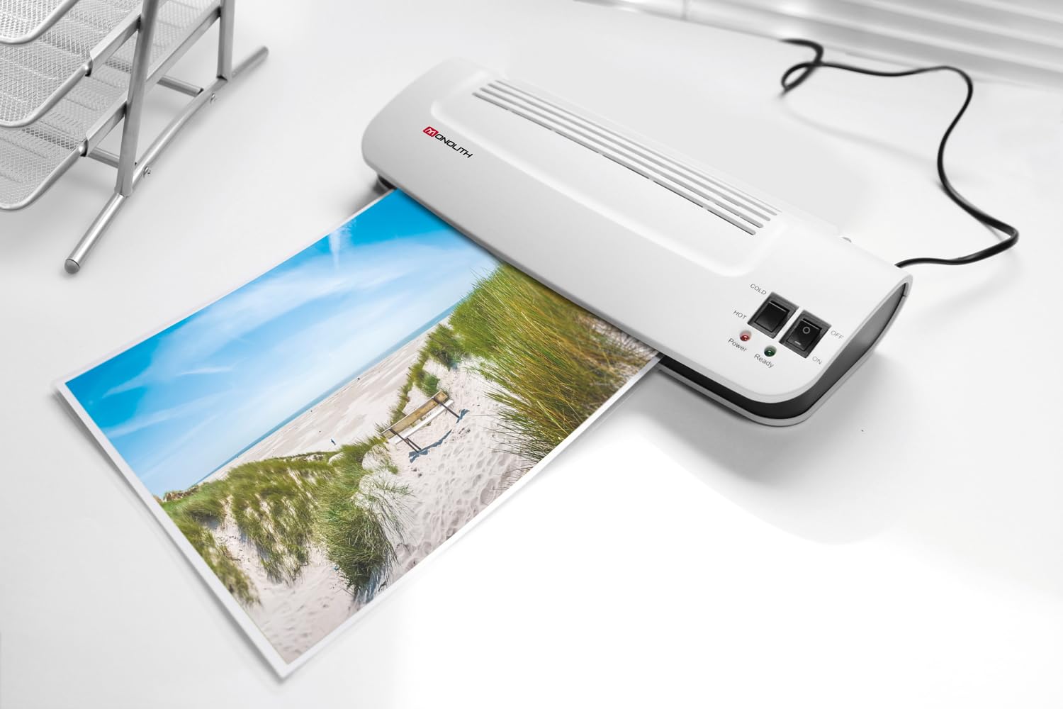 monolith - Laminiergerät für DIN A4 Formate | Laminierer mit 2 Heizrollen, Heißlamination und schneller Vorheizzeit