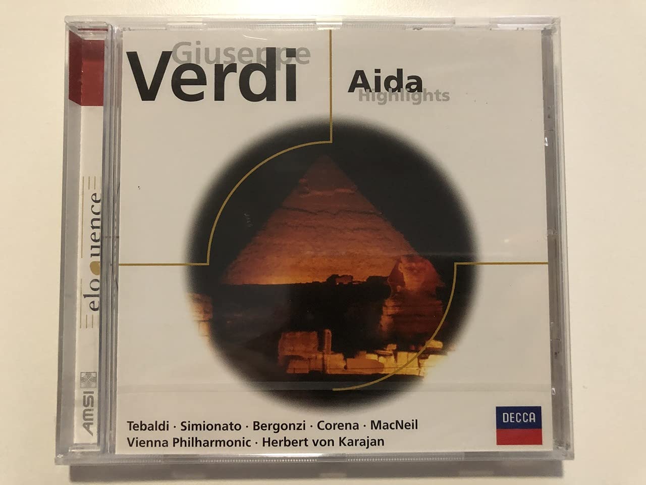 Aida [Audio CD] Verdi; Karajan; Mill; Bergonzi; Corena and Vpo