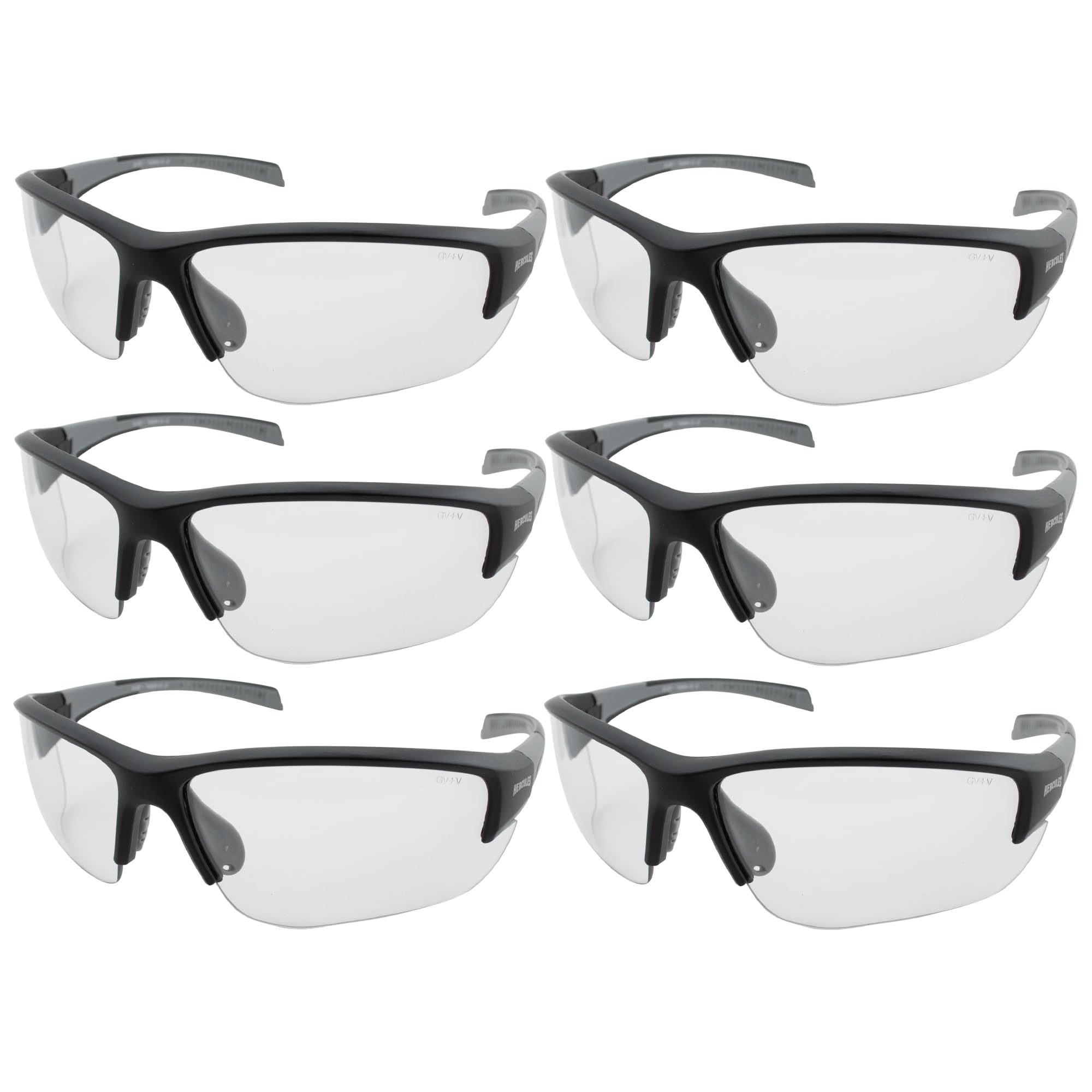 Global Vision Hercules-7 24-Hour Auto-Darkening Transitional Safety Glasses Sunglasses Clear to Smoke Photochromic Lens