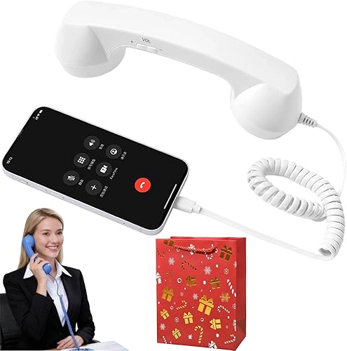 Nuevo teléfono retro 2026 para iPhone y Android, auricular de teléfono retro Bluetooth con versión tipo C o Bluetooth, receptor de teléfono vintage