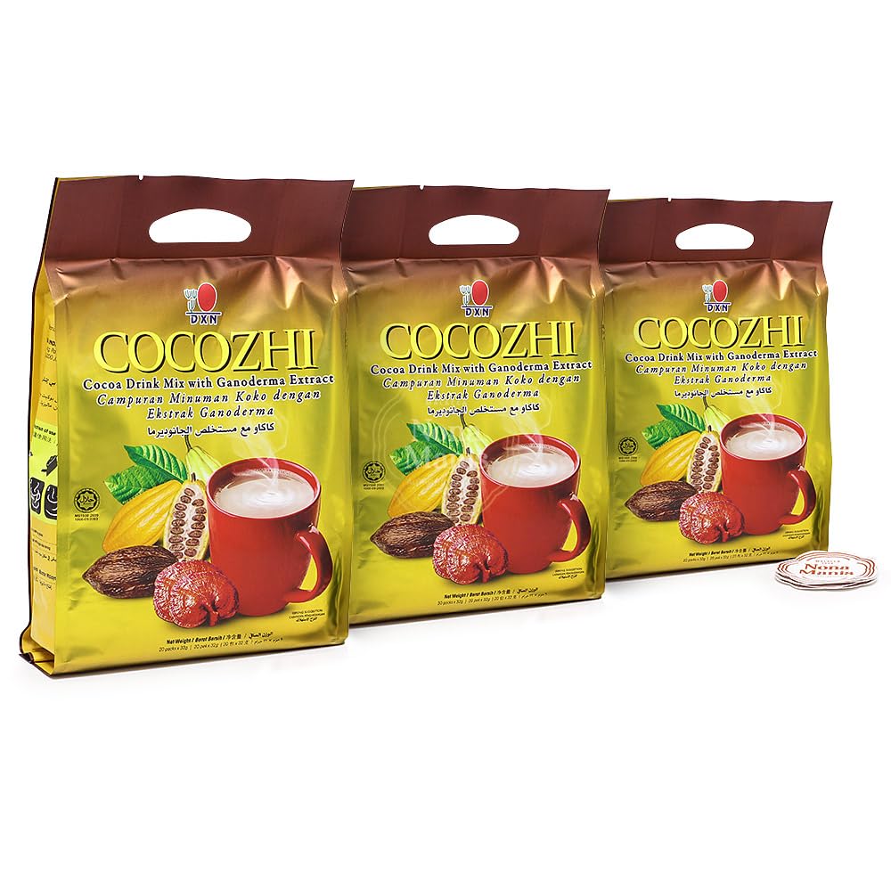 DXN Cocozhi Cocoa Drink Ganoderma + 5's Nona Manis
