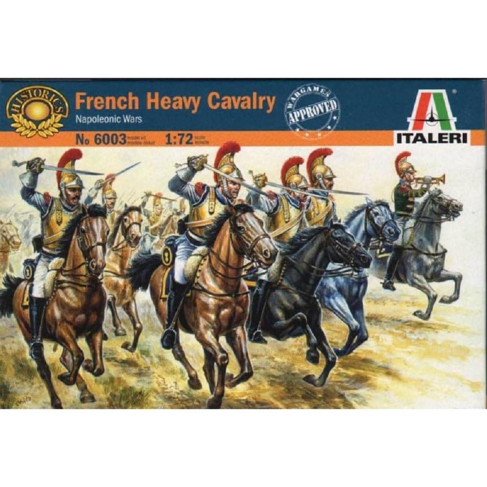 ITALERI FIGURES 1:72 CARABINIERS FRENCH CAVALRY 6003 COMPLETE