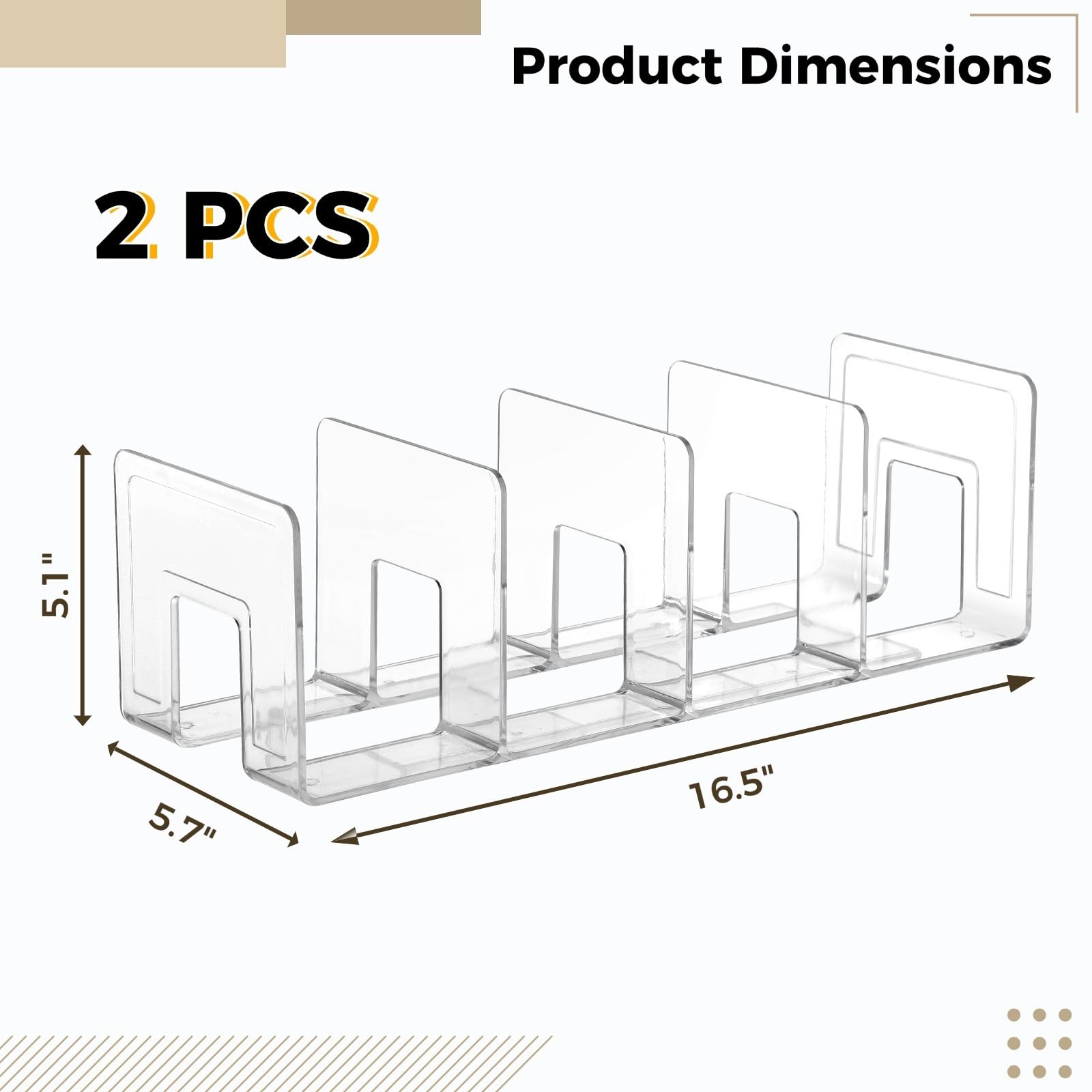 2-pak plastikowych organizerów do torebek z 4 przegródkami, 40 x 14 x 14 cm, do szafy i sypialni do przechowywania toreb i akcesoriów