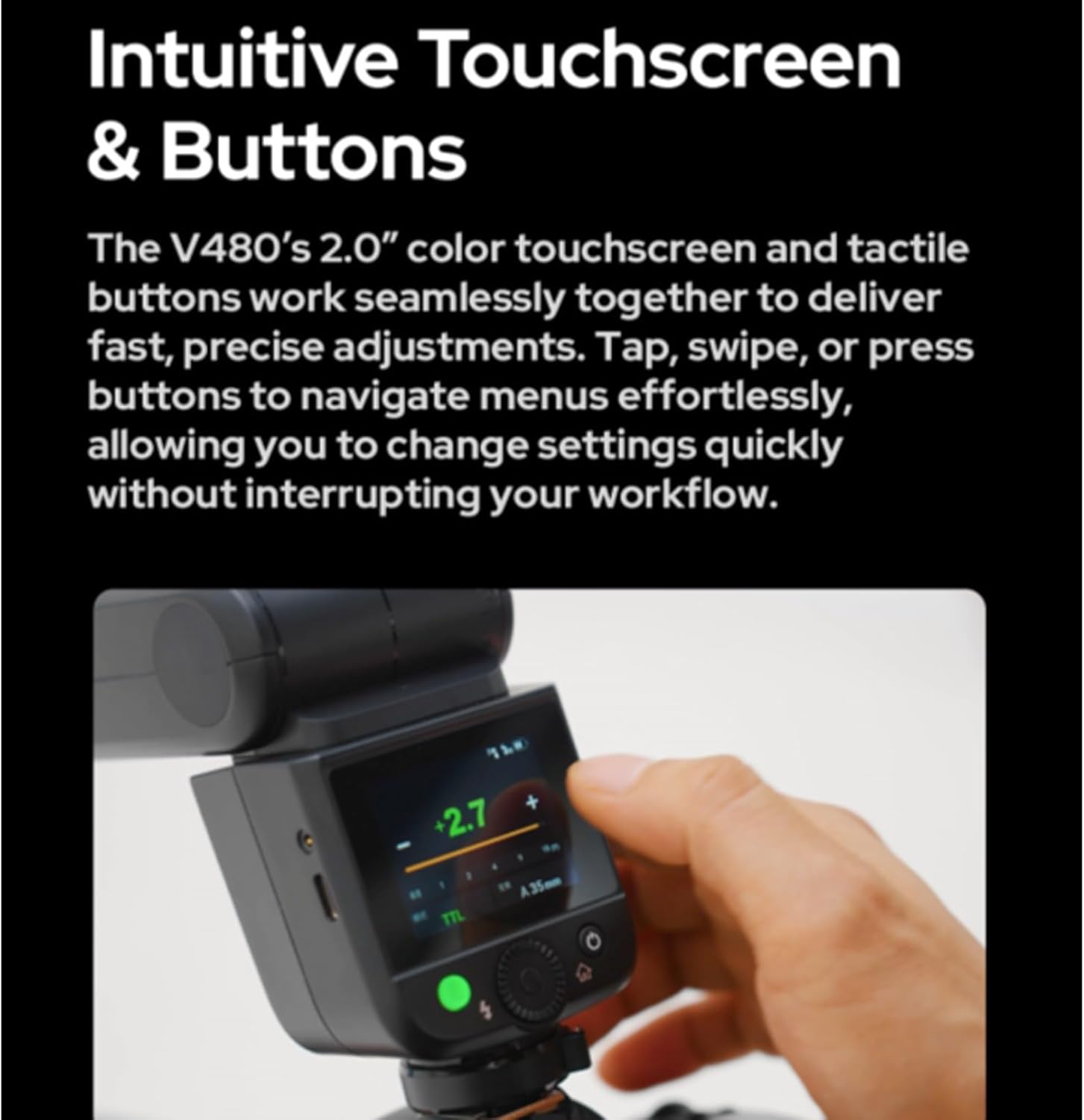 Godox V480N V480 N Camera Flash with Godox XProN XPro-N Flash Trigger for Nikon Camera Flash Speedlite Light,650 Full-Power Flashes,2.4G HSS 1/8000s,1.7s Recycle Time,7.2V/2200mAh Li-ion Battery,GN50