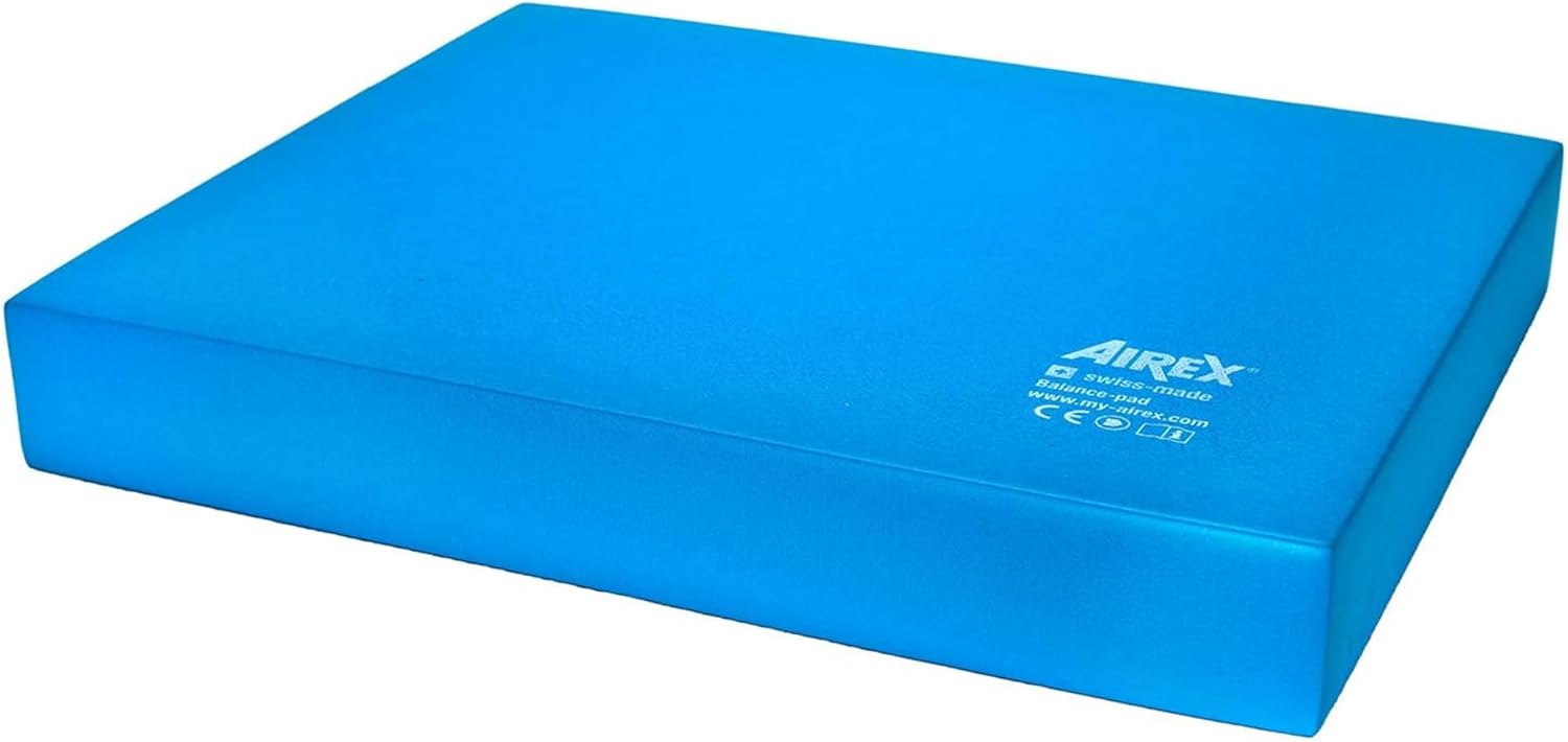 AIREX Balance Pad – Stability Trainer for Balance, Stretching, Physical Therapy, Exercise, Mobility, Rehabilitation and Core Training Non-Slip Closed Cell Foam Premium Balance Pad Blue Standard