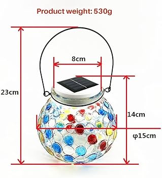 Amazon.co.jp : ソーラー ガラス ボール ライト、色が変わるソーラー