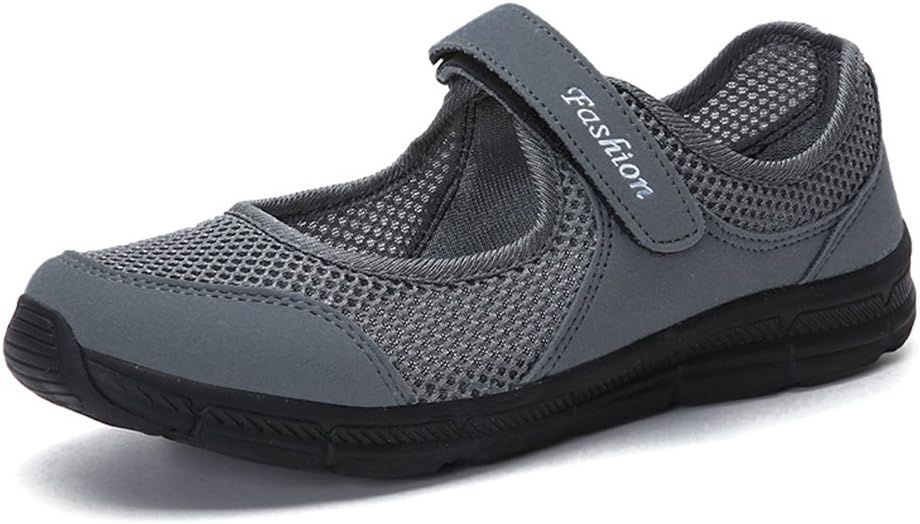 Women's Casual Walking Sneakers Lightweight Breathable Flat Mary Jane Shoes