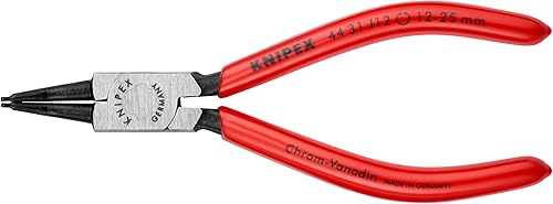 KNIPEX - Herramientas 44 31 J12 - Alicates de clip, interno, ángulo de 45 grados, punta forjada, diámetro de orificio de 1532 a 1 pulgada (4431J12)