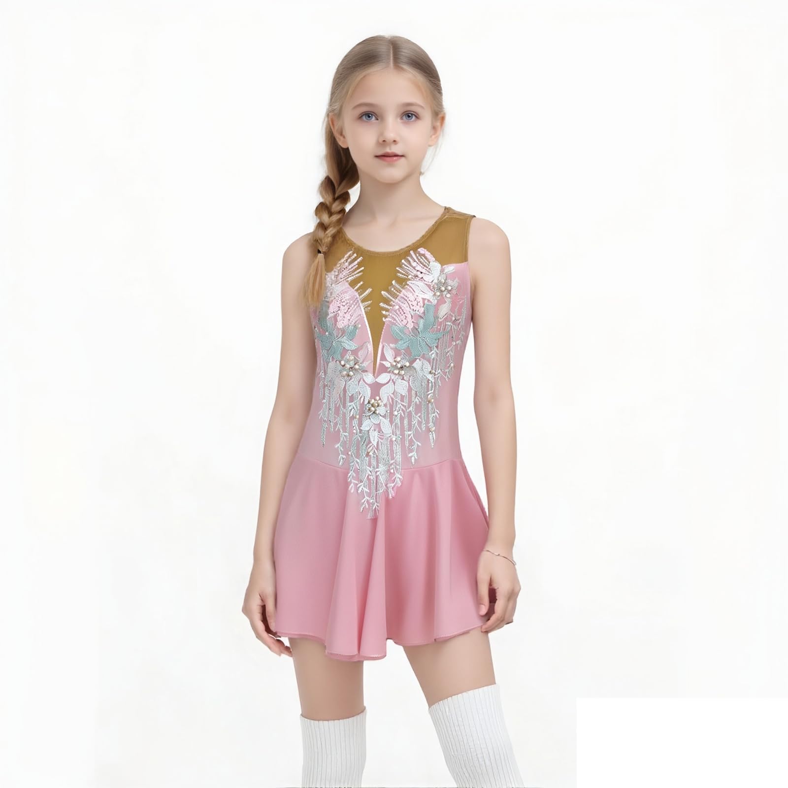 LIUHUO Eiskunstlaufkleid für Mädchen, Kinder und Erwachsene, Trainingsleistung, acht Stile
