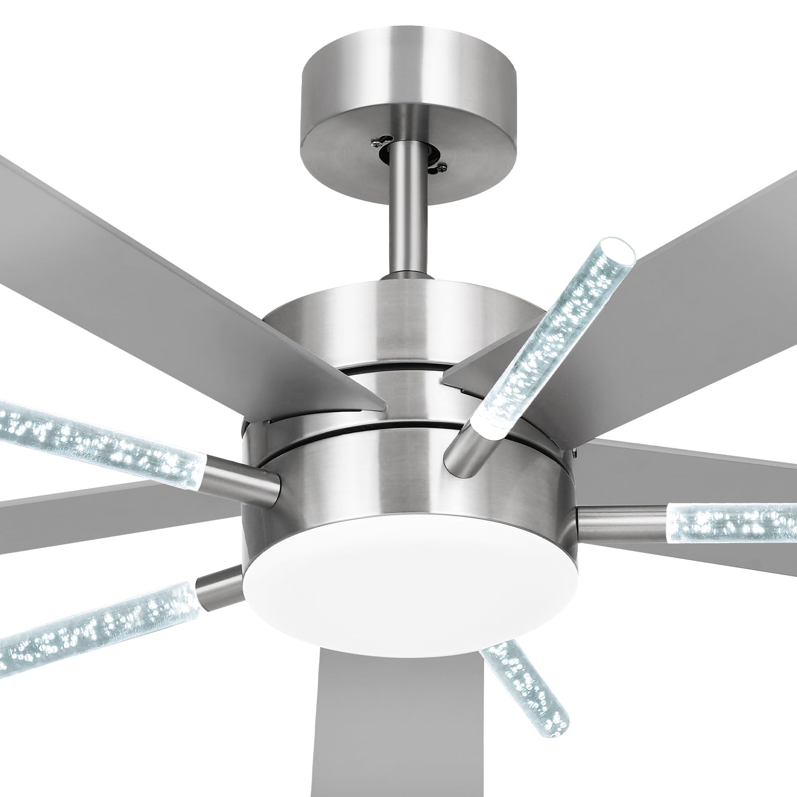 Photo 1 of ***PARTS ONLY***NON FUNCTIONAL***YITAHOME 60 Inch Ceiling Fan with Light and Remote, 5 Blades with Crystal Rod Design, Modern Chandelier Ceiling Fan with Reversible Quiet Motor, Indoor Fan with 3 LED Colors, Black&Gold