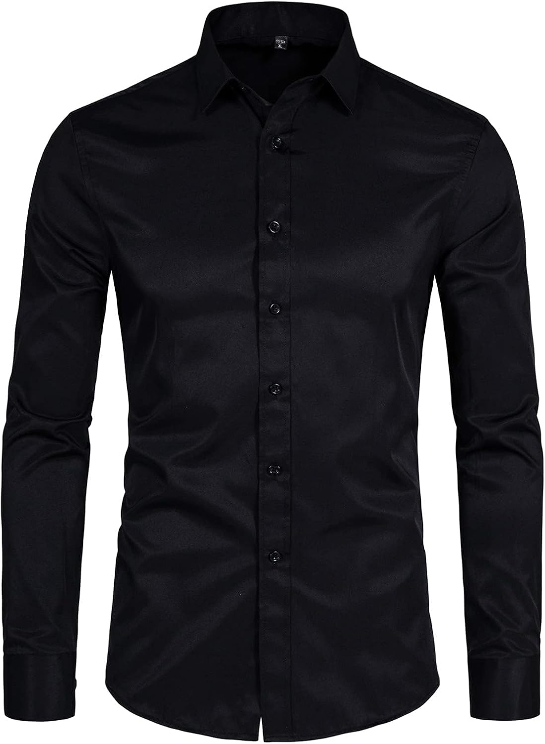Men’s Slim Fit Dress Shirts Athletic Fitted Long Sleeve Stretch Casual Button Down Shirt - Image 3
