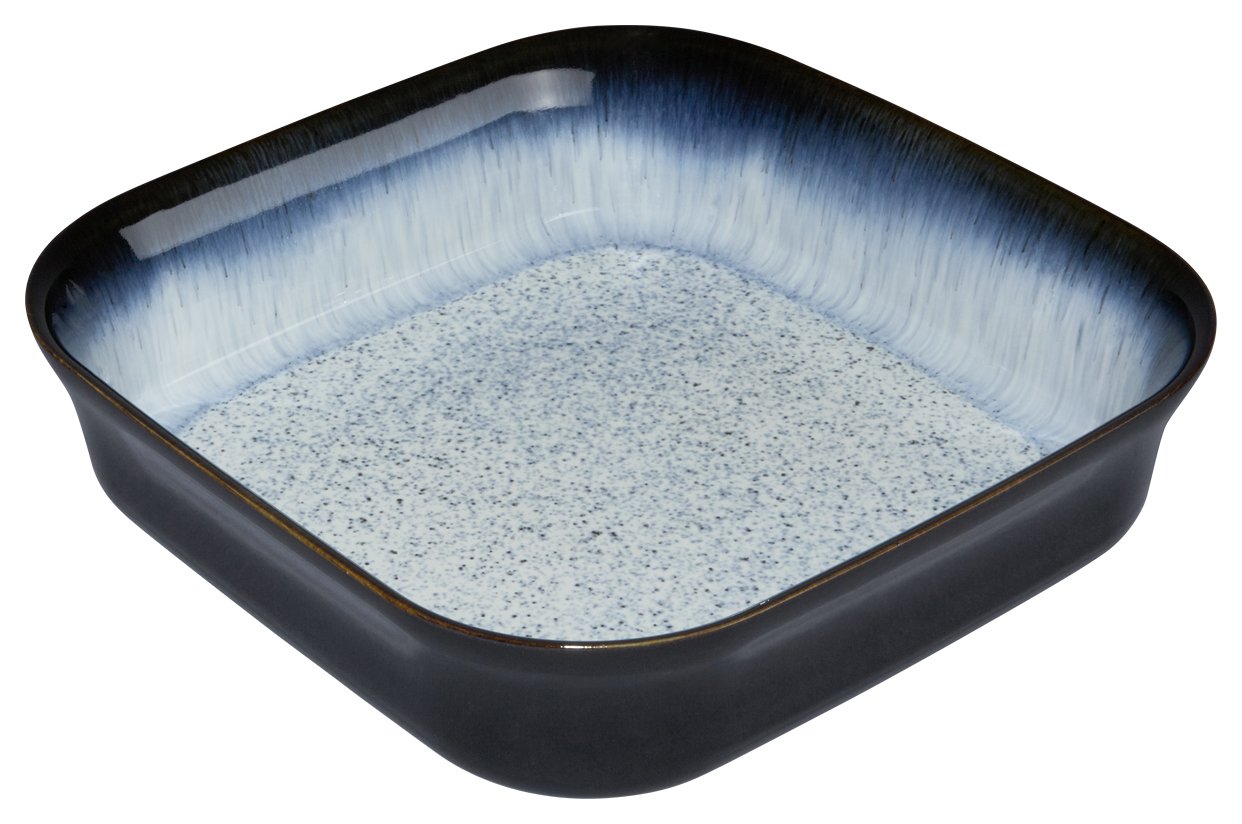 Denby Halo Square Oven Dish, Stoneware, 24 x 24 x 6.5 cm