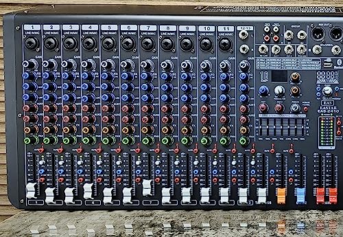 Image of kh Professional Channel Audio Mixer, 23 Mono & 1 Stereo Channel, Mixing Console and Two Aux Paths w /USB Audio Interface, BT Function, 16 DSP Effects, 7-Band EQ, For Studio, Stage (24 Channel)