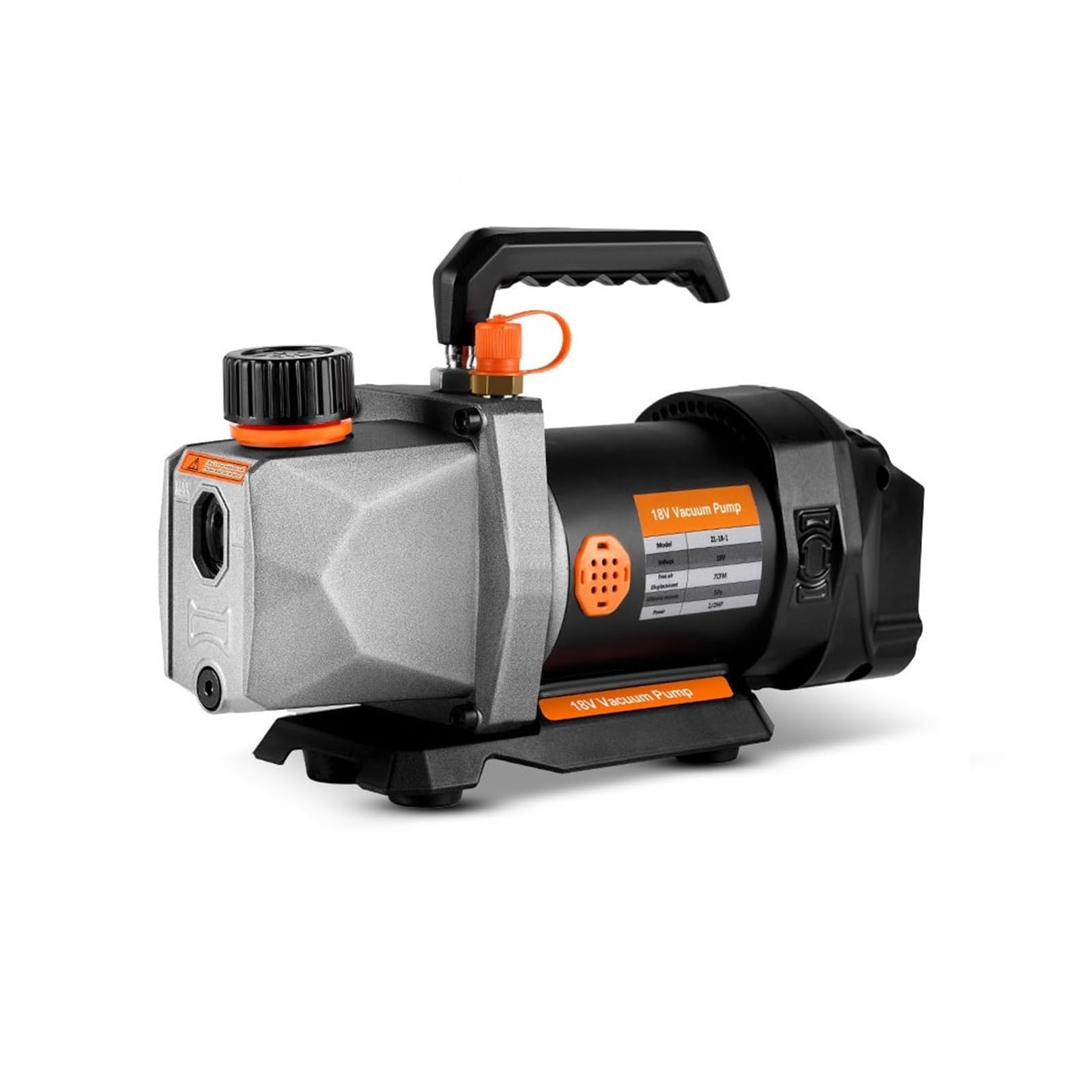 CUDTAPI Vacuum Pump, Cordless Refrigerant Vacuum Pump 7CFM 5PA 1/2HP 1/4 Air Inlet For Household Conditioning For 18v Battery