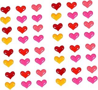 HOOTNEE 50 peças Capa de telefone amor acessórios de macarrão redondo DIY capa de telefone pingentes de resina plana botões decorações decorar artesanato creme capa de telefone decoração resina coração epóxi