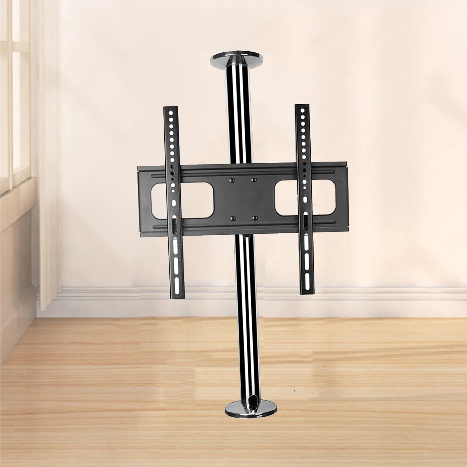 Staffa Parete Divisoria TV LCD - Supporto Da Pavimento Con Telaio Girevole a 360 Gradi, Partizione Gancio Per Mobile TV (66-82cm)