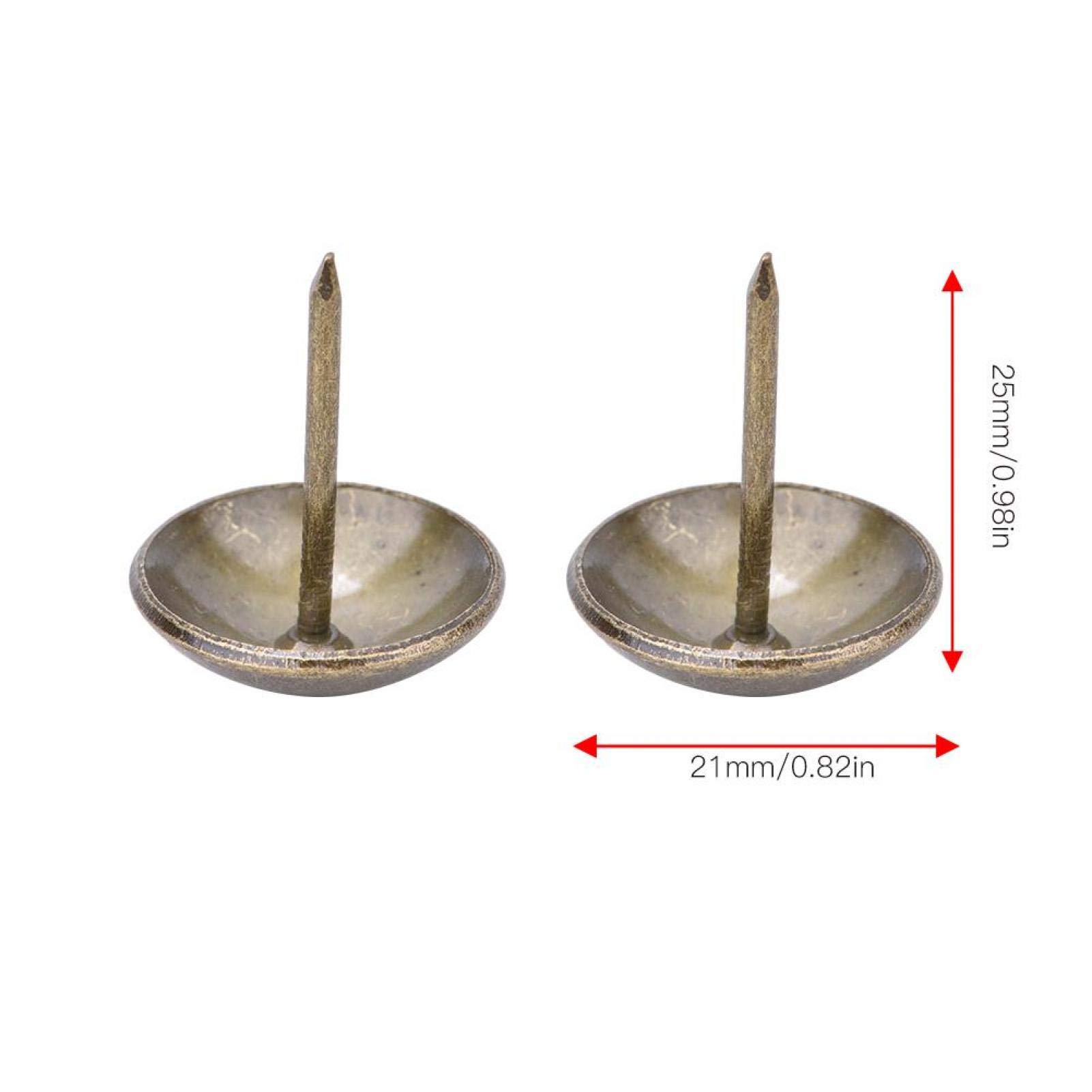 50 Chiodini Tappezzeria Decorativi - Testa Tonda Stile Vintage Per Mobili - Foto 4